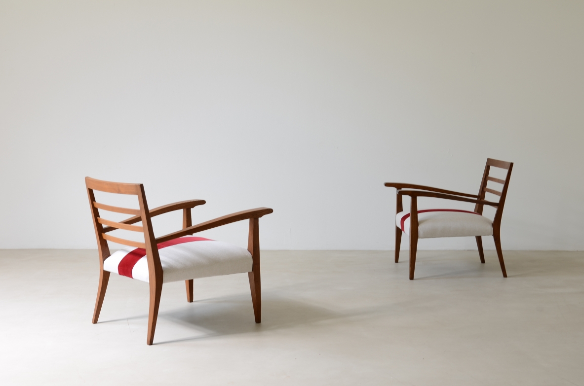 Pair of elegant armchairs 1940's