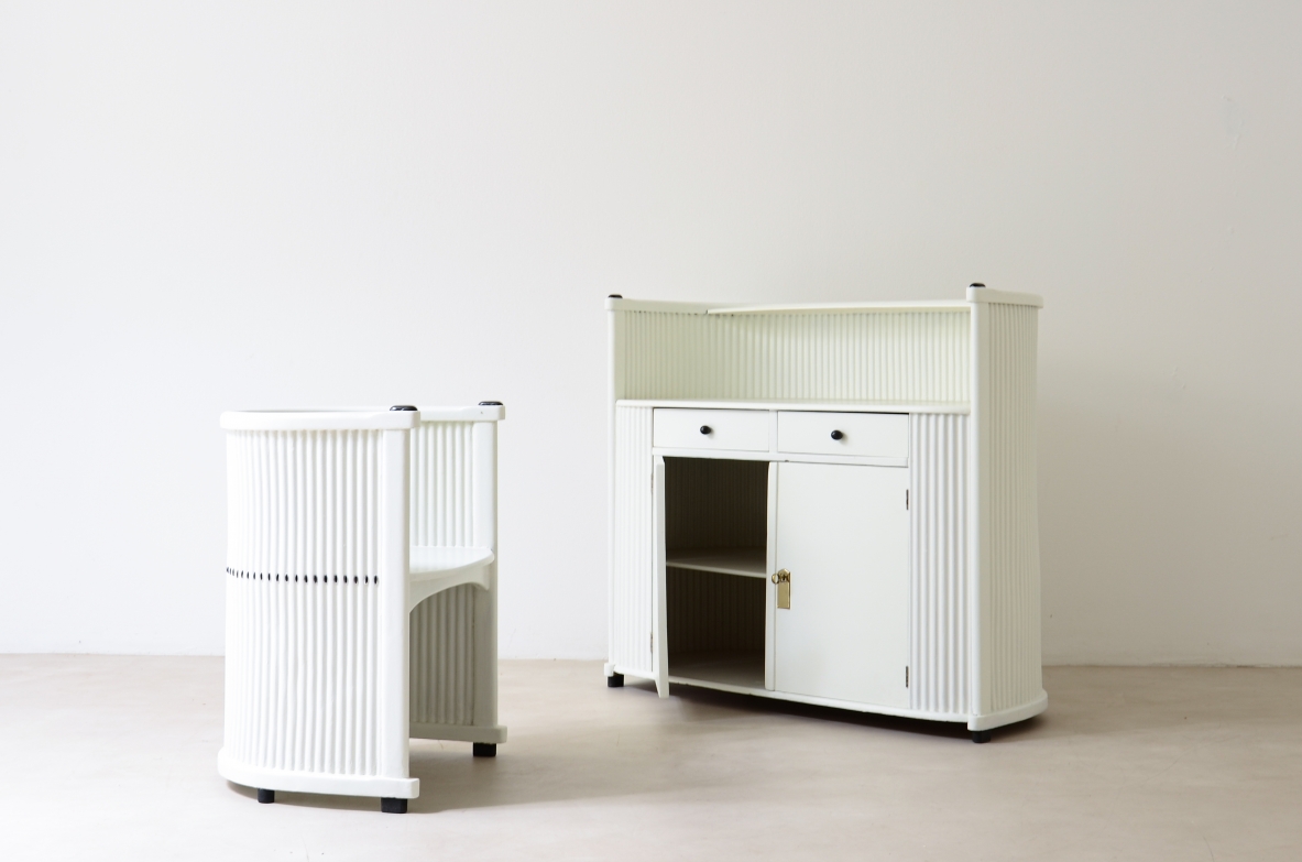 Rare modernist piece of furniture,  Vienna Secession, ca. 1910.