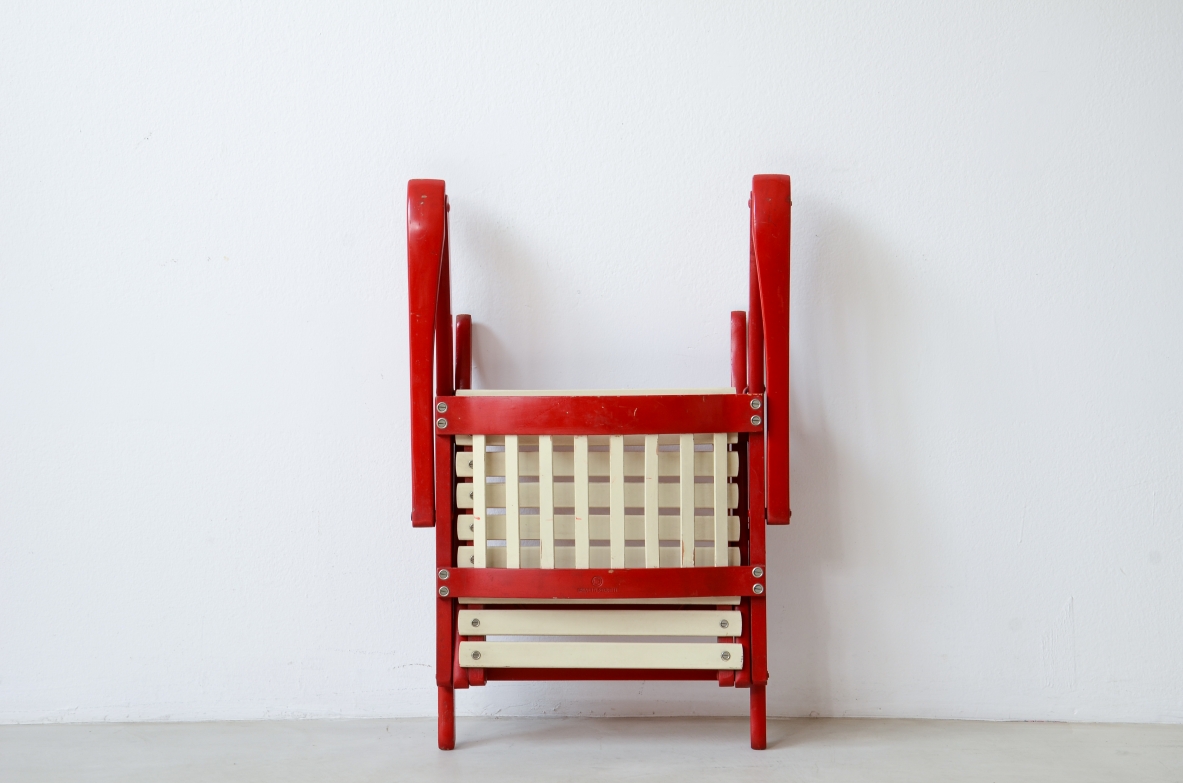 Fratelli Reguitti, Ico Parisi Set of 6 armchairs and 3 chairs Mod.152 with folding structure 1950