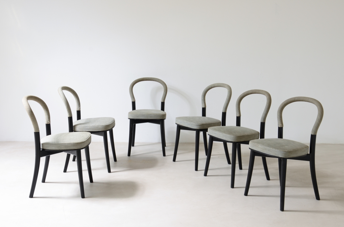 Erik Gunnar Asplund  Elegant set of 8 chairs Cassina