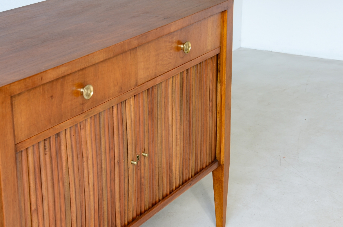 Paolo Buffa Elegant two-door cabinet in grissinato 1940