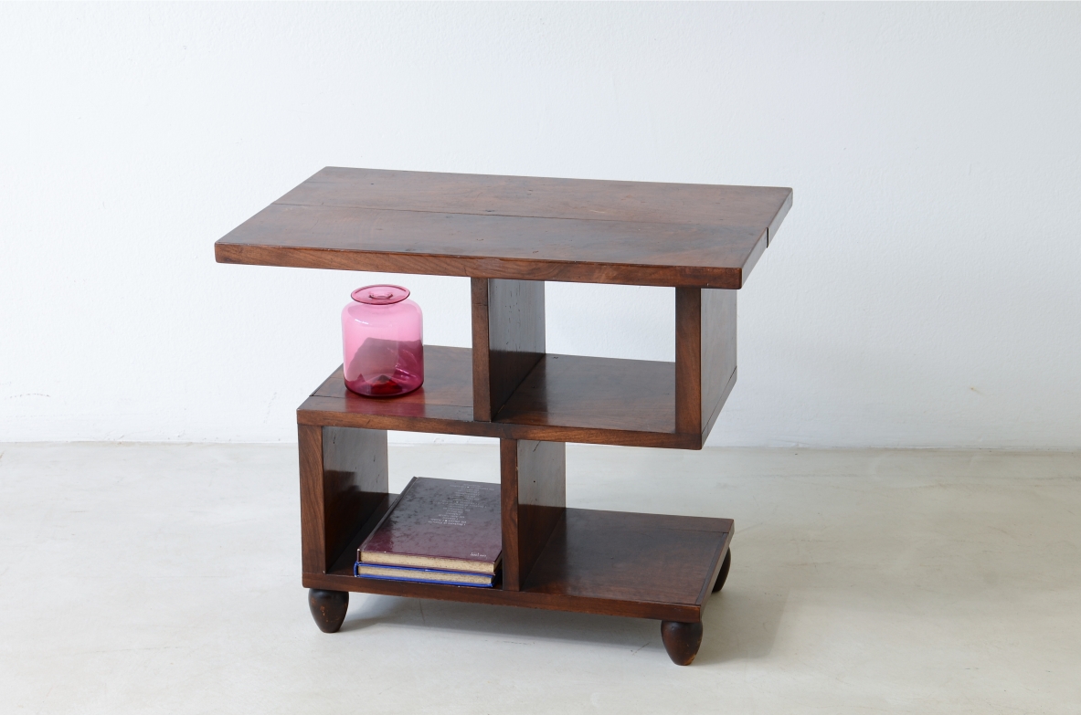 Rare wooden table.  Italian Rationalism, manufacture ca.1920.
