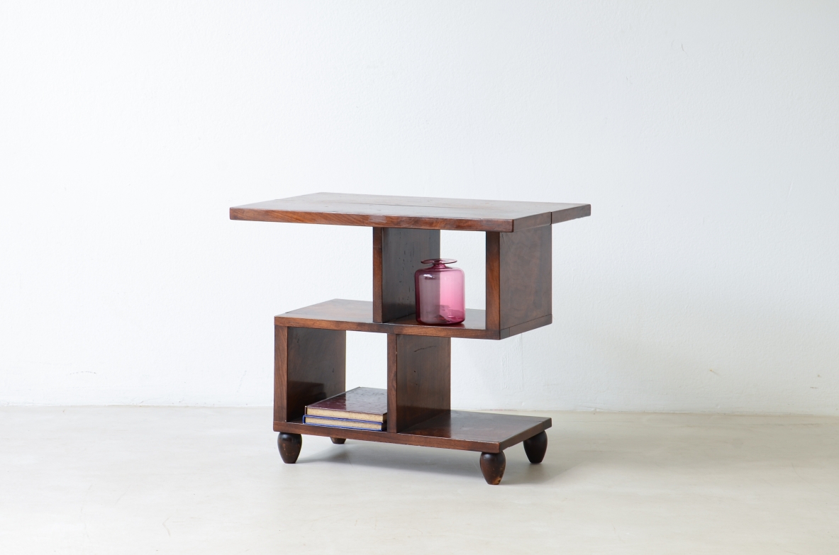 Rare wooden table.  Italian Rationalism, manufacture ca.1920.