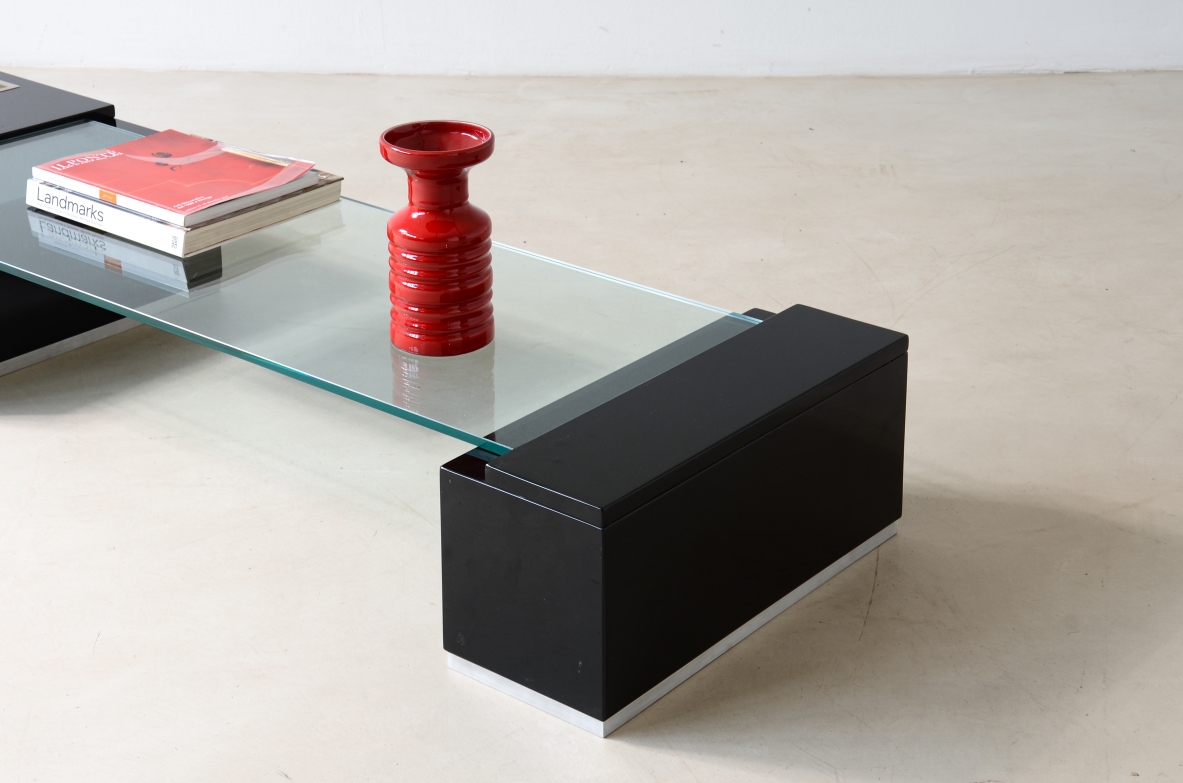 Willy Rizzo Extraordinary low table ca.1970.