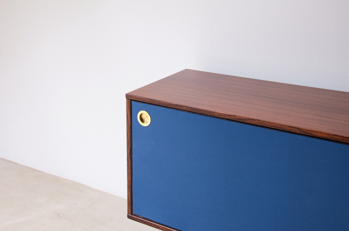 Cabinet with two sliding doors and side drawers, Stildomus custom made, around 1960.