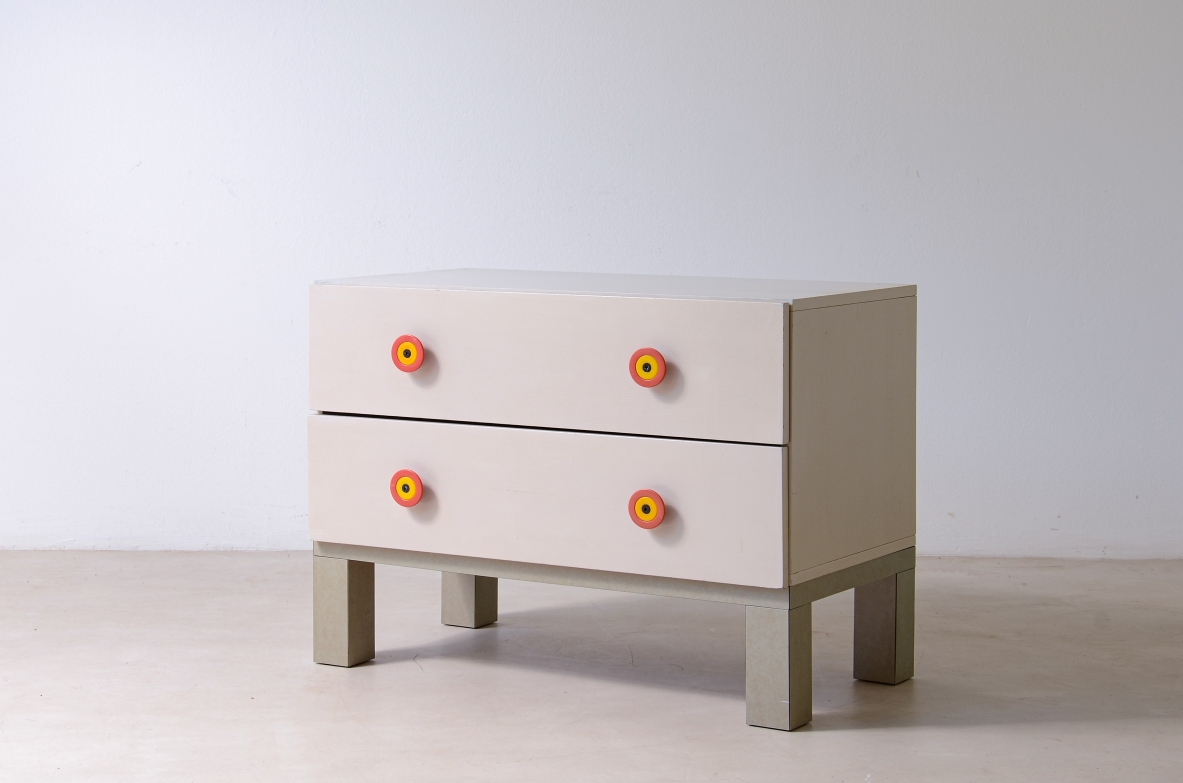 Ettore Sottsass for Poltronova, 1960's chest of drawers in painted wood.