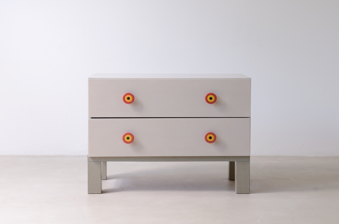 Ettore Sottsass for Poltronova, 1960's chest of drawers in painted wood.