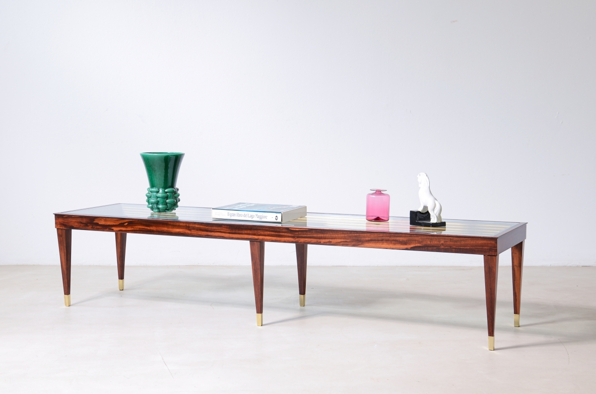 Large low coffee table Italian manufacture ca. 1950.