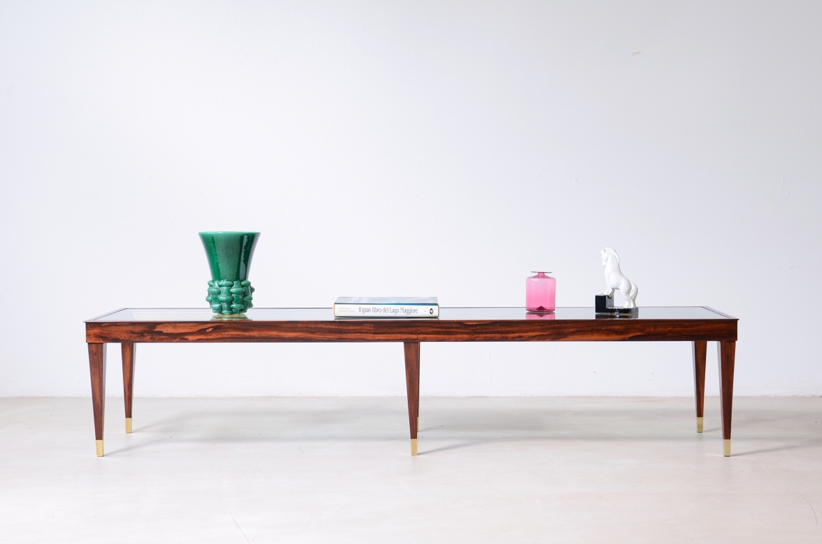 Large low coffee table Italian manufacture ca. 1950.