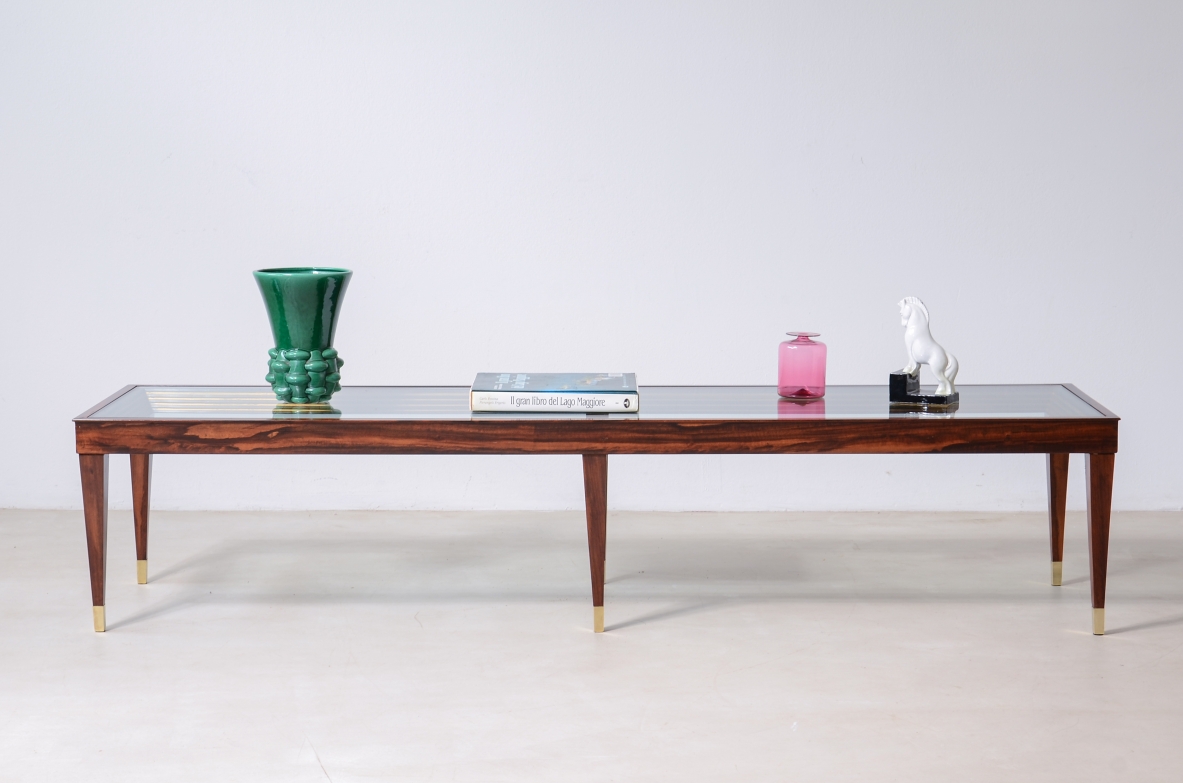 Large low coffee table Italian manufacture ca. 1950.