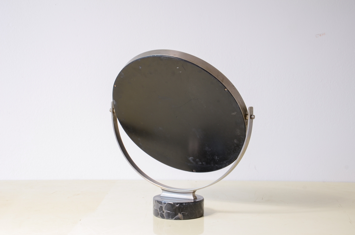 Sergio Mazza  Specchio da tavolo in acciaio basculante.Produzione Artemide 1960ca.