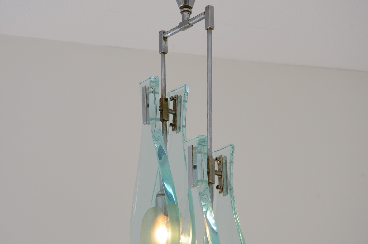 Max Ingrand Lampada a sospensione a, modello 2259/2 Fontana Arte, Italia, ca. 1960.