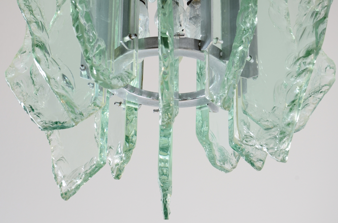 Gino Paroldo  Lampada a sospensione Produzione Fontana Arte, Italia, ca. 1960.