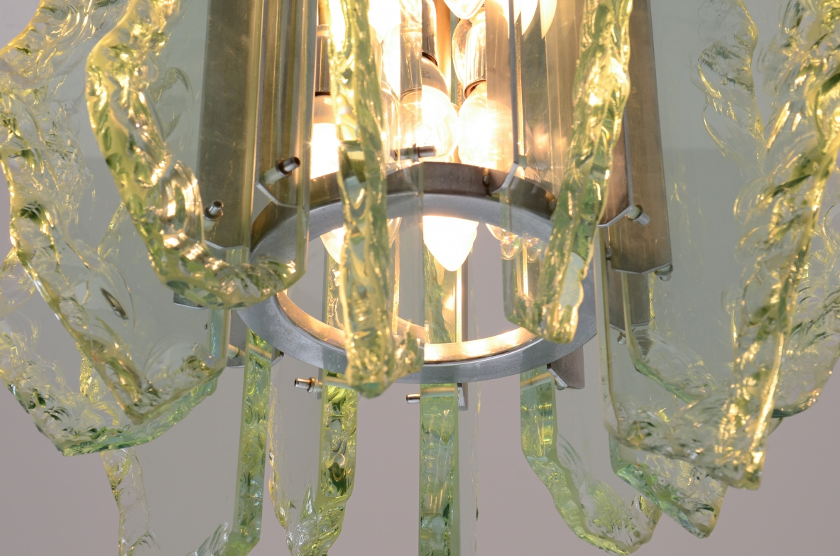 Gino Paroldo  Lampada a sospensione Produzione Fontana Arte, Italia, ca. 1960.