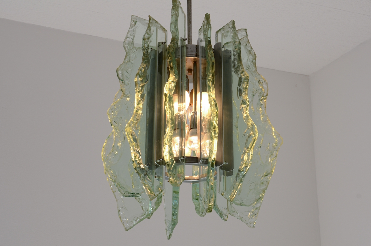 Gino Paroldo  Lampada a sospensione Produzione Fontana Arte, Italia, ca. 1960.