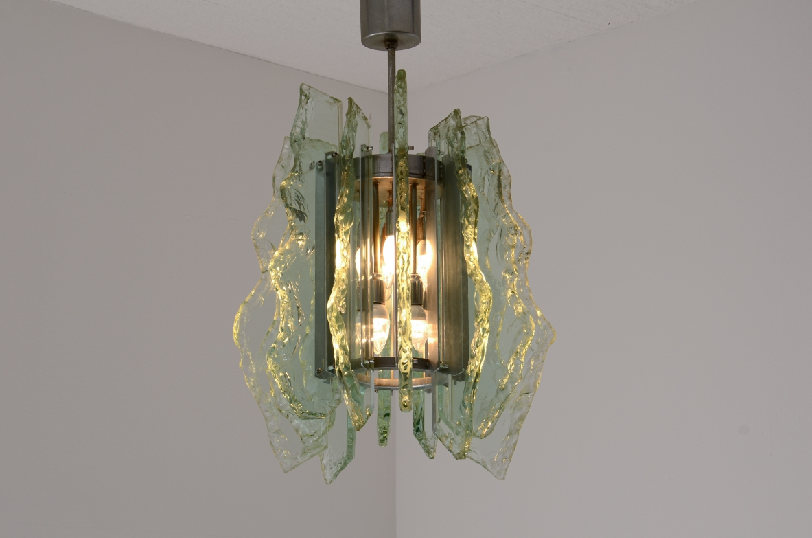 Gino Paroldo  Lampada a sospensione Produzione Fontana Arte, Italia, ca. 1960.