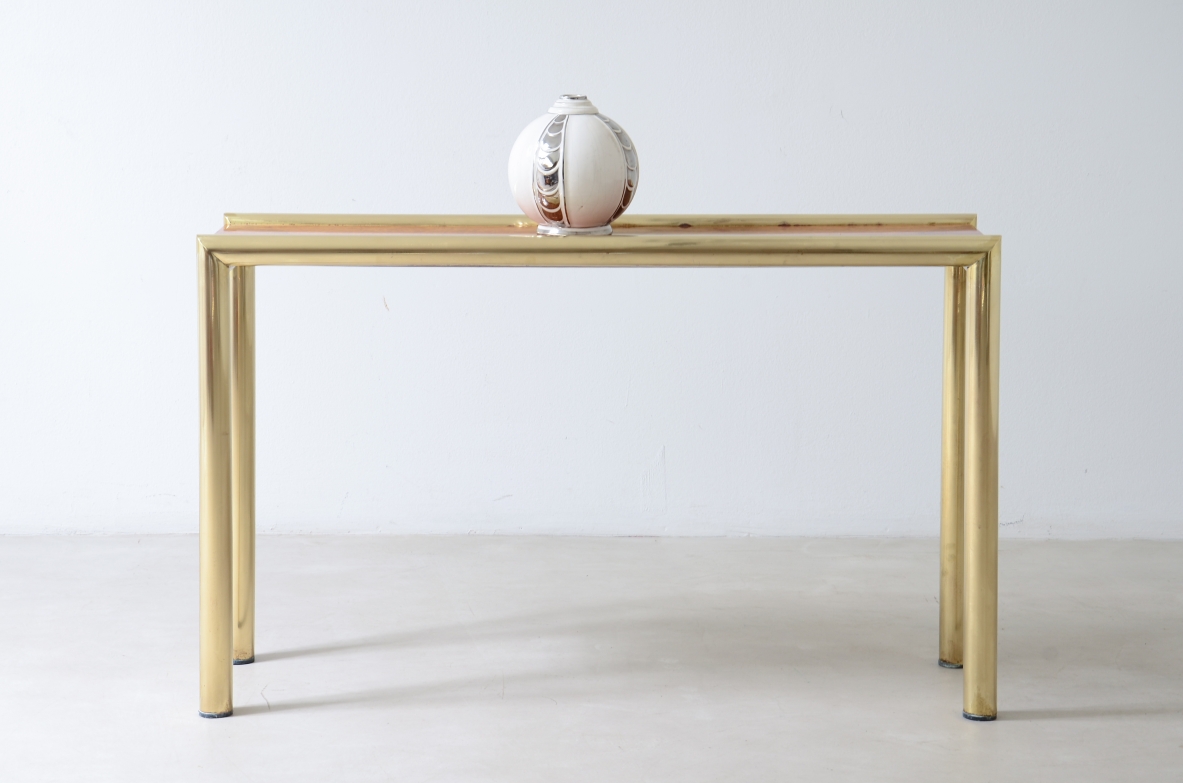 Vintage console, Italian manufacture, circa 1970.