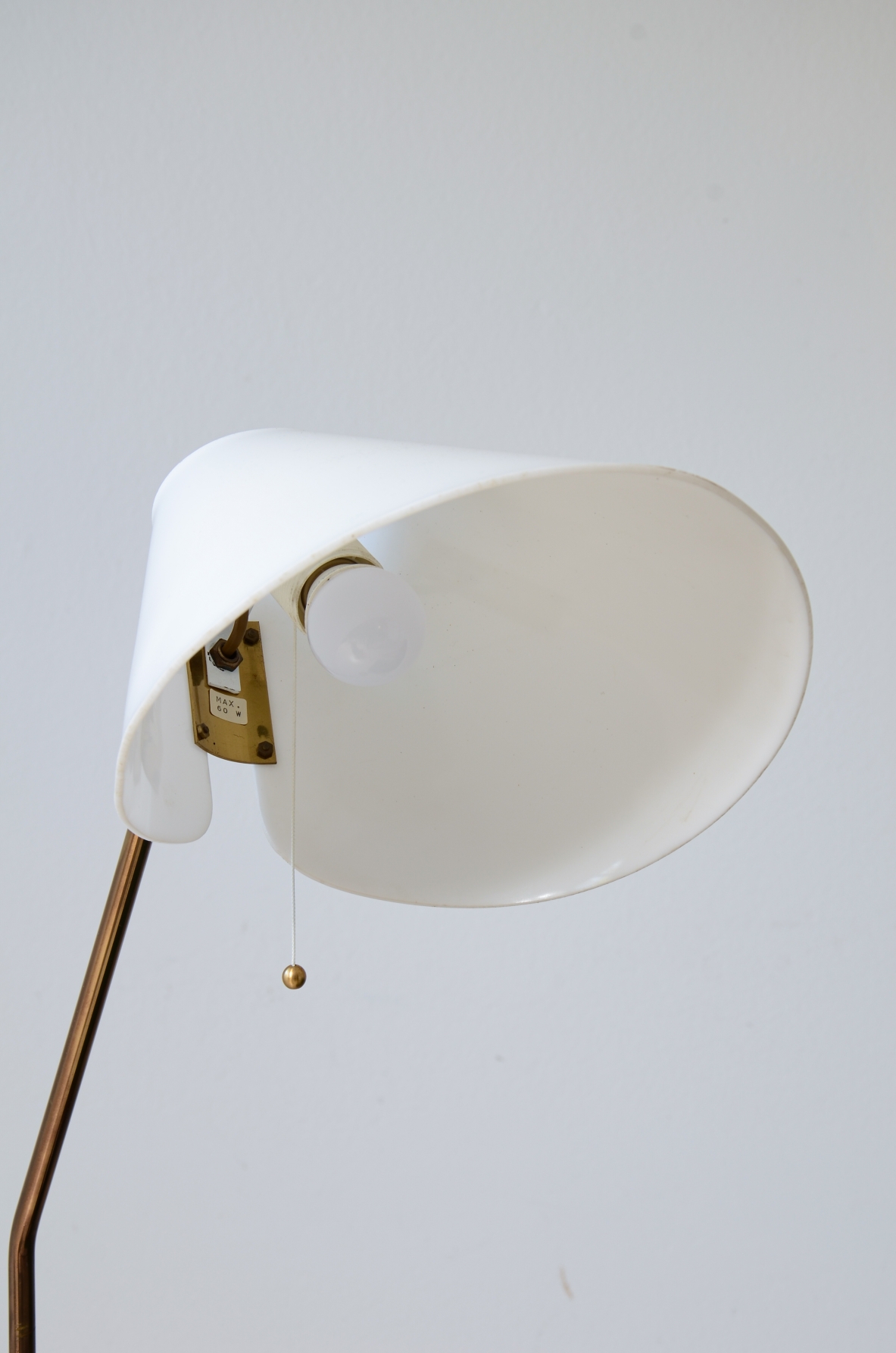 Rara lampada da lettura modello G-191. Manifattura Bergboms, Svezia, 1960ca.