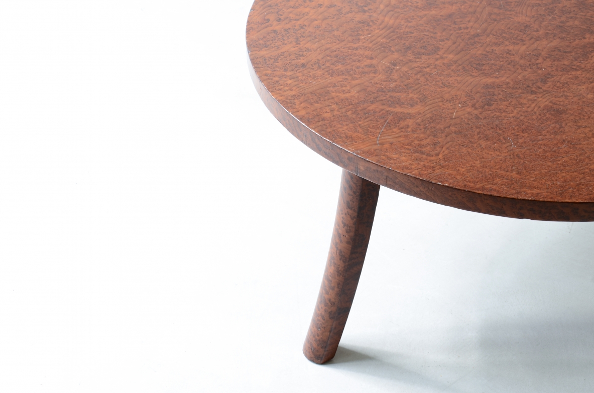 Gaetano Borsani  Refined coffee table with saber-shaped legs Borsani atelier, 1940s