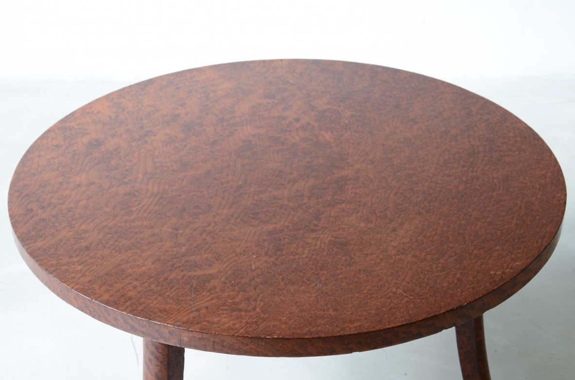 Gaetano Borsani  Refined coffee table with saber-shaped legs Borsani atelier, 1940s