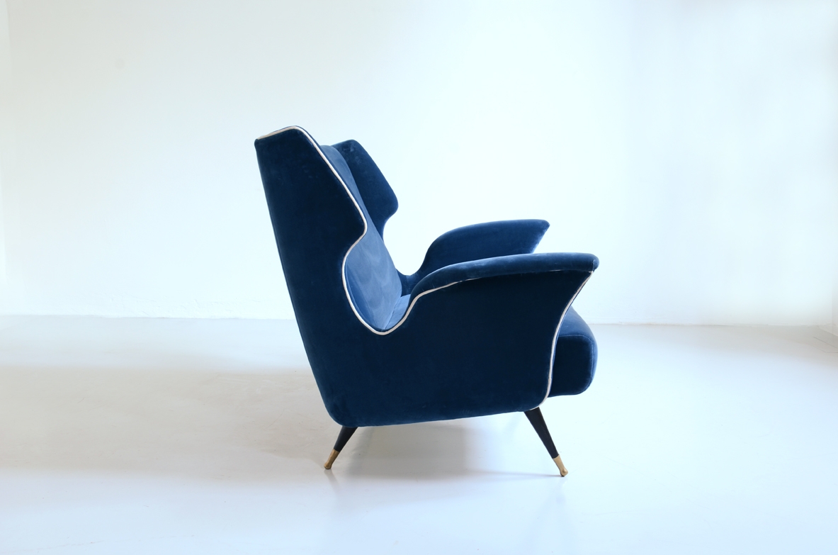 Gio Ponti, divano a due posti modernariato Milano