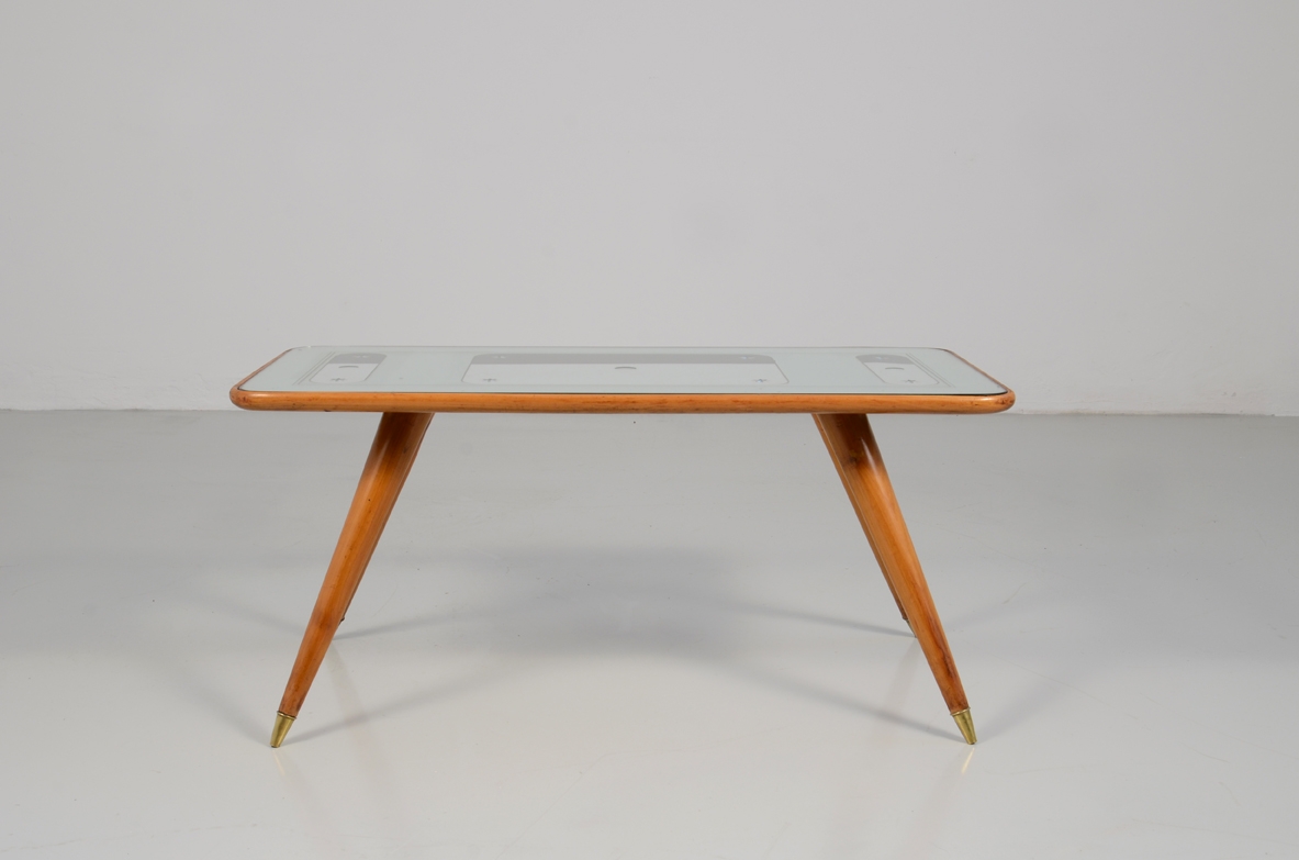 1950's Gio Ponti coffee table prod. by Cristal Art