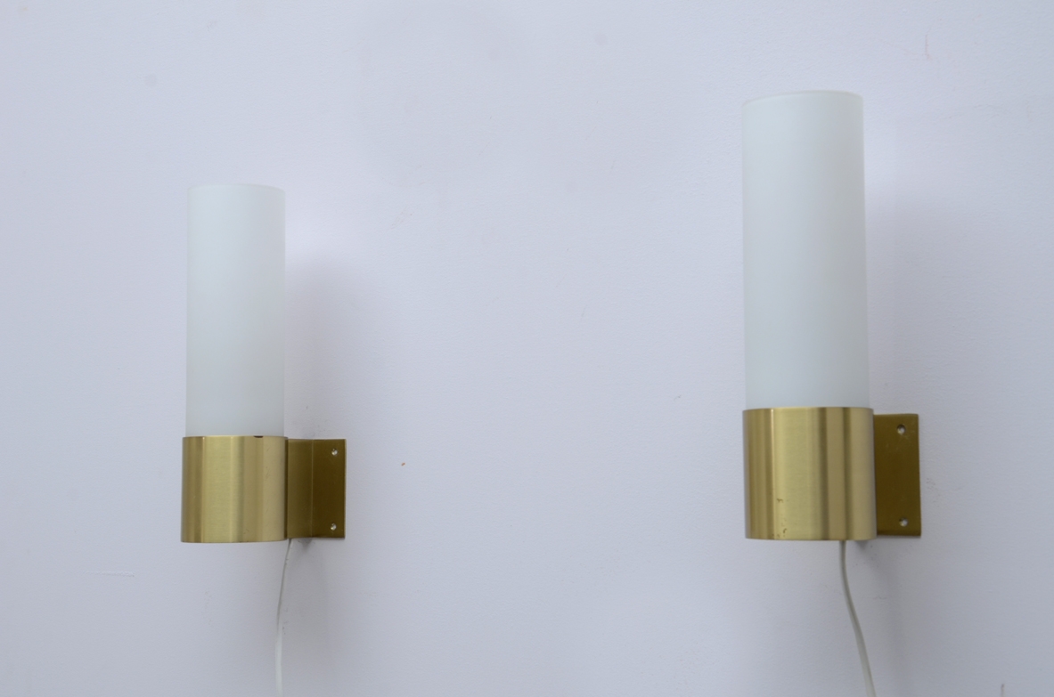 Vintage danish wall lamps by Jorgen Bo