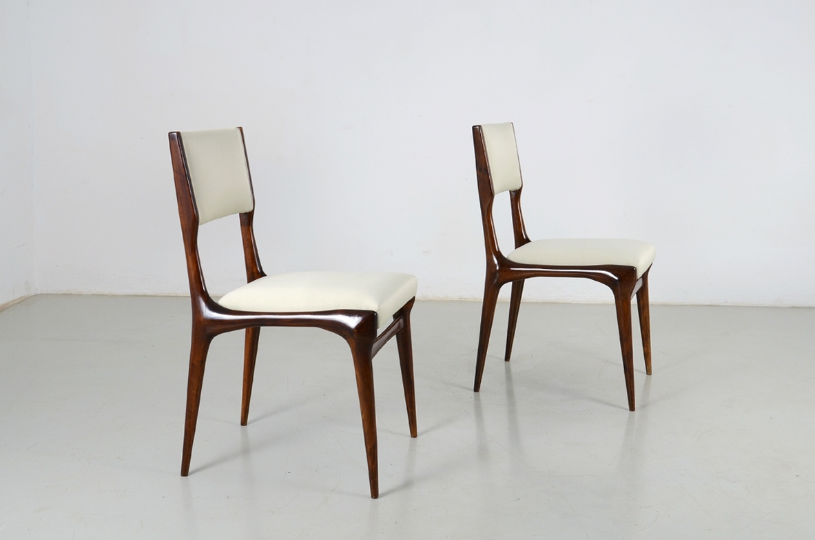 Carlo de Carli and Gio Ponti pair of chair 1955