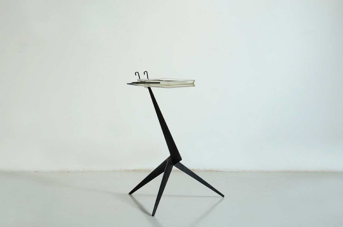 1950's Vintage side table interior design Milan