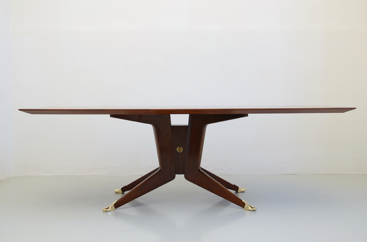 Mid Century Dining Table in macassar
