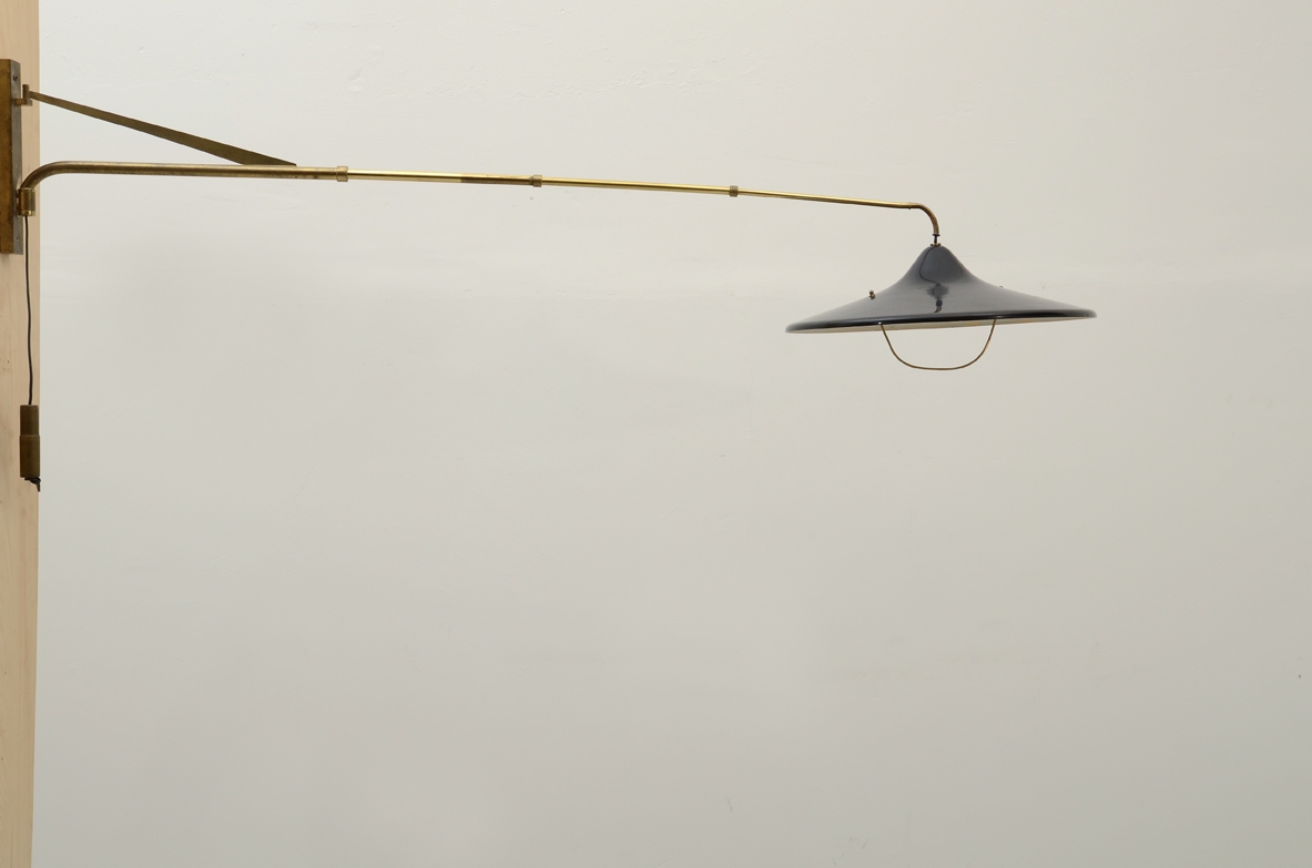 1950's Italian adjustable wall light in brass