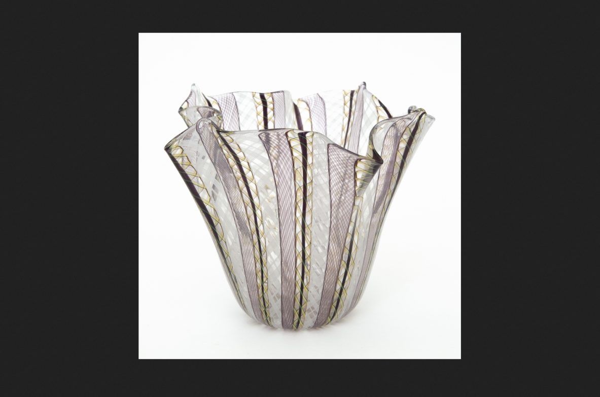 Murano vase in glass, Italy 1970's.