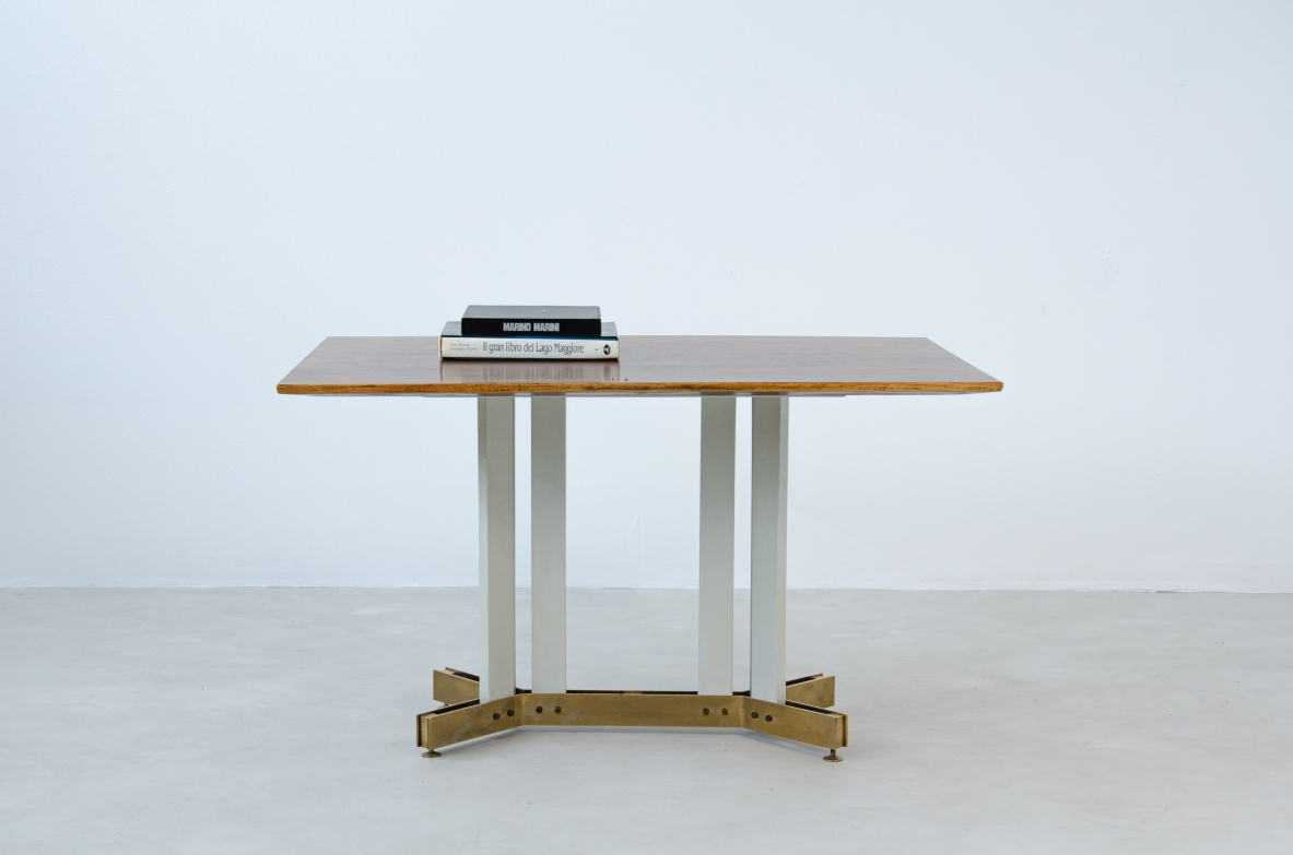 Center table / writing desk in the style of Ignazio Gardella